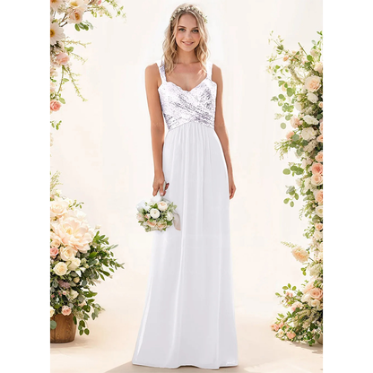 Funki Findz | Dresses | Women's Sequin Prom Bridesmaid Dress
