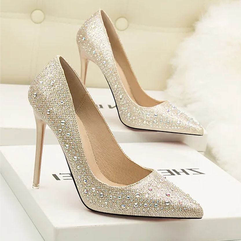Funki Findz | Shoes | Women's Rhinestone Sparkly Prom Shoes