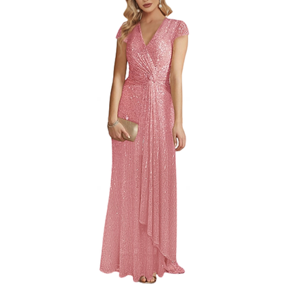 Funki Findz | Dresses | Women's Elegant Long Sequin Dress