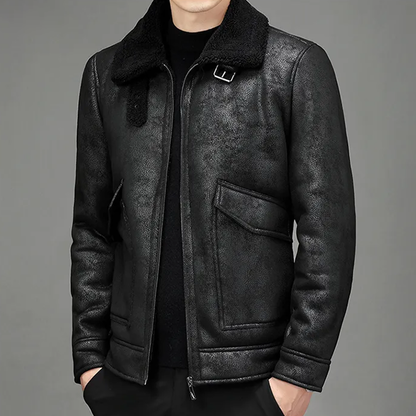 Funki Findz | Jackets | Men's Faux Leather Warm Fashion Jacket