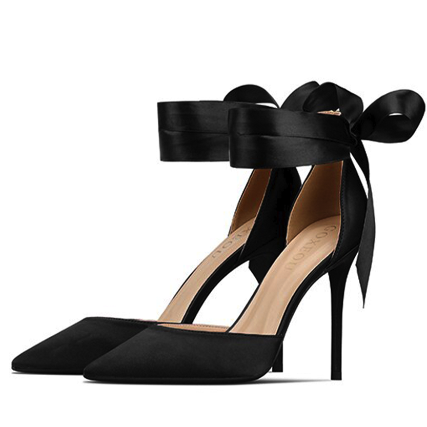 Funki Findz | Shoes | Women's Luxury Satin Bow Tie Stilettos