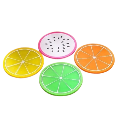 Funki Findz | Coasters | Fruit Design Drink Mats 6 | 7 Pcs Sets