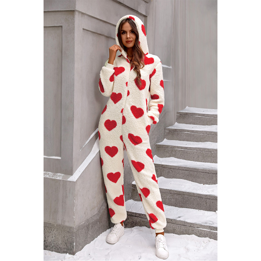 Funki Findz | Pants | Sleepwear | Women's Heart Zip Up Onesee