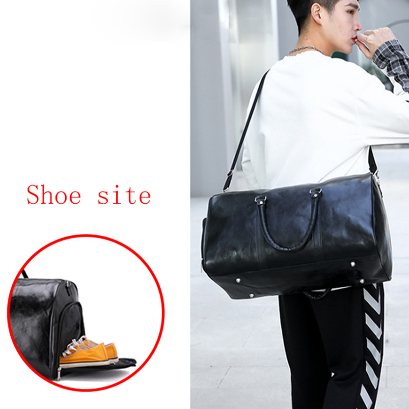 Funki Findz | Bags | Travel Bags | Faux Leather Overnight Bag