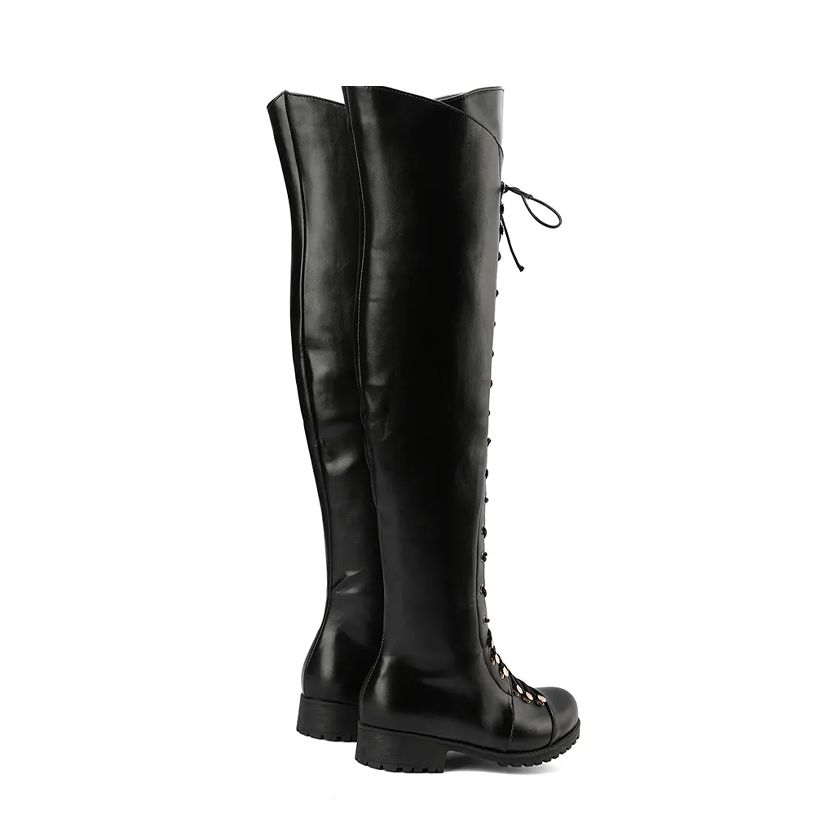 Funki Findz | Boots | Women's Leather Fleece Lace Up Boots