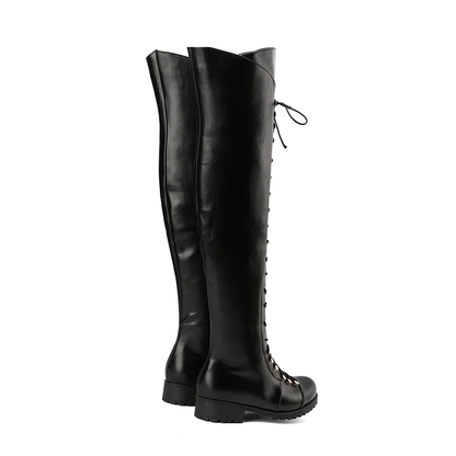 Funki Findz | Boots | Women's Leather Fleece Lace Up Boots