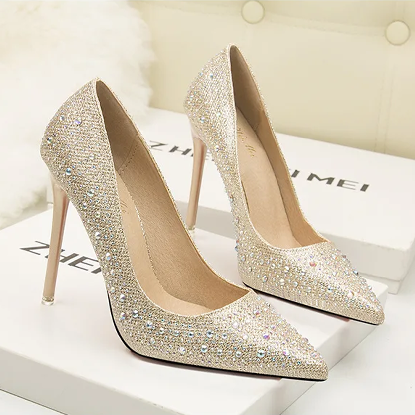 Funki Findz | Shoes | Women's Rhinestone Sparkly Prom Shoes