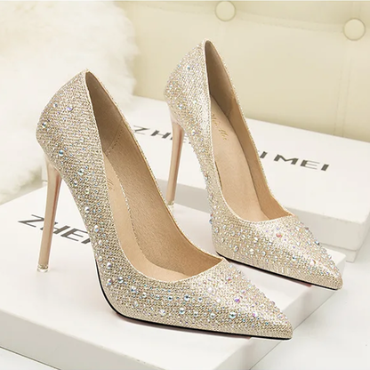 Funki Findz | Shoes | Women's Rhinestone Sparkly Prom Shoes