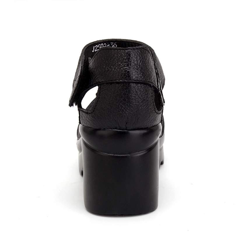 Funki Findz | Shoes | Women's Gothic Leather Low Heel Wedges