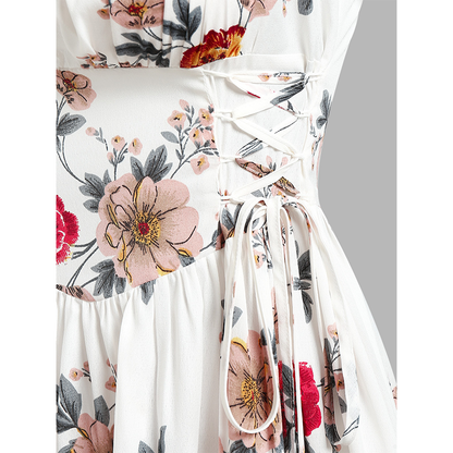 Funki Findz | Dresses | Women's Summer Floral A Line Sundress