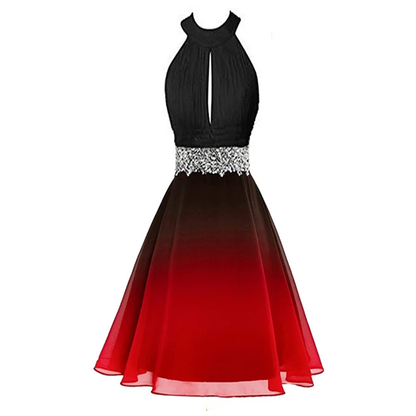 Funki Findz | Dresses | Women's Chiffon Short Cocktail Dress