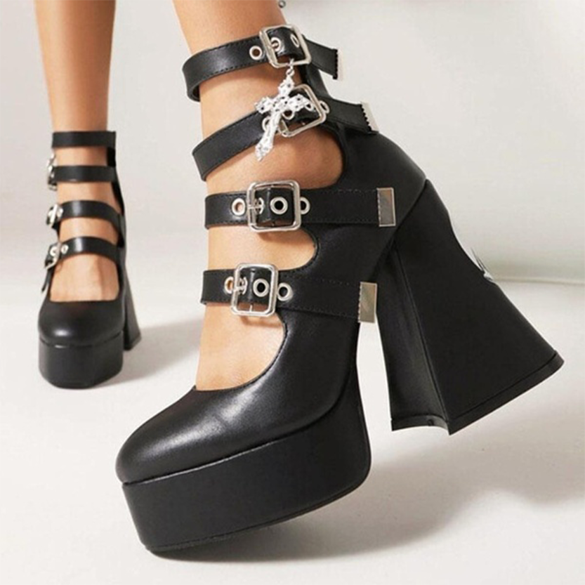 Funki Findz | Shoes | Women's Gothic Punk Mary Jane Platforms