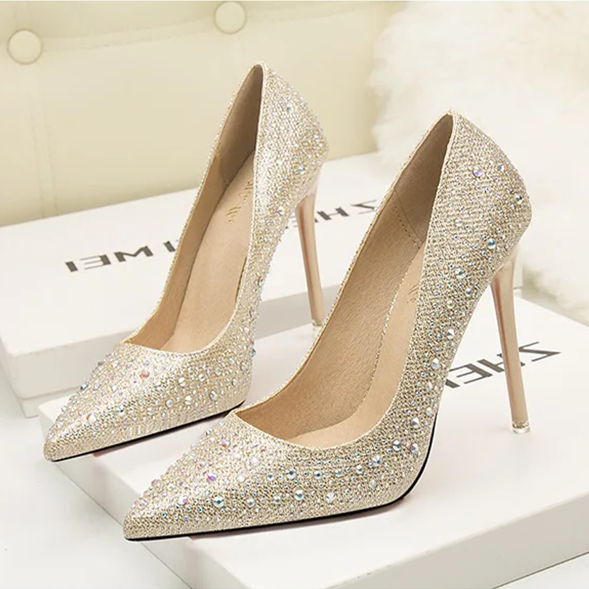 Funki Findz | Shoes | Women's Rhinestone Sparkly Prom Shoes