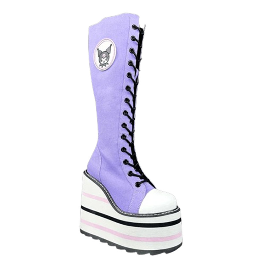 Funki Findz | Boots | Women's Platform Canvas Wedge Sneakers