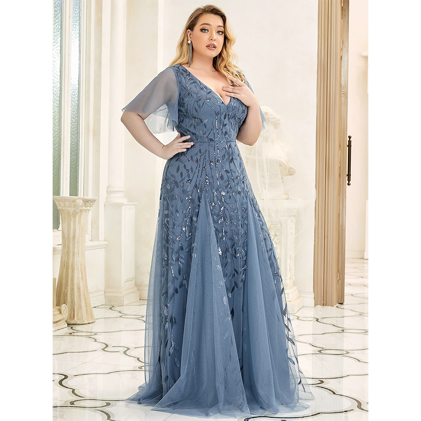 Funki Findz | Dresses | Women's Long Sequin Lace Formal Dress