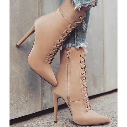 Funki Findz | Boots | Women's Pointed Toe Stiletto Short Boots