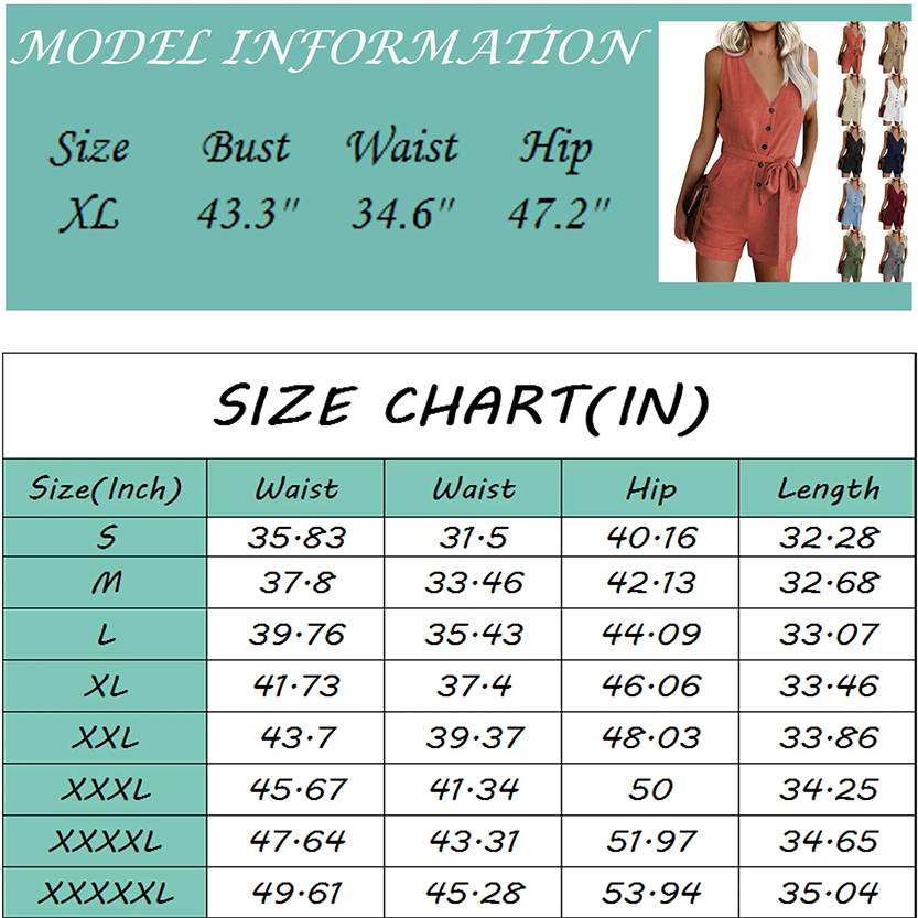 Funki Findz | Pants | Women's Jumpsuit Romper Summer Shorts