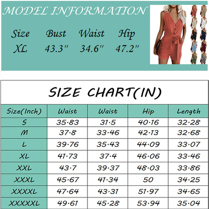 Funki Findz | Pants | Women's Jumpsuit Romper Summer Shorts