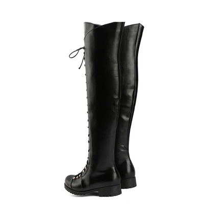 Funki Findz | Boots | Women's Leather Fleece Lace Up Boots