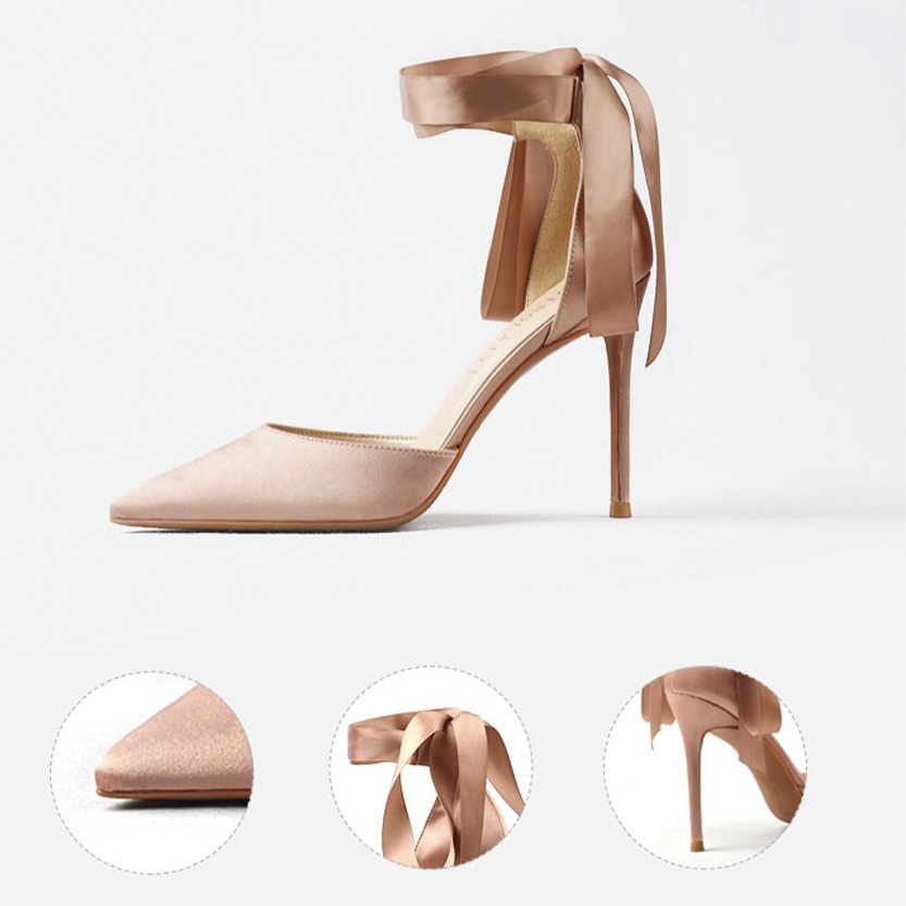 Funki Findz | Shoes | Women's Luxury Satin Bow Tie Stilettos