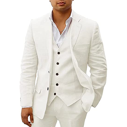Funki Findz | Suits | Men's 3 Pcs Linen Summer Wedding Suits