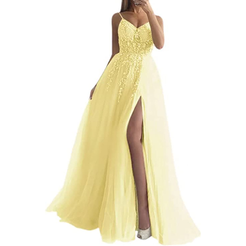 Funki Findz | Dresses | Women's Strappy Full Length Ball Dress