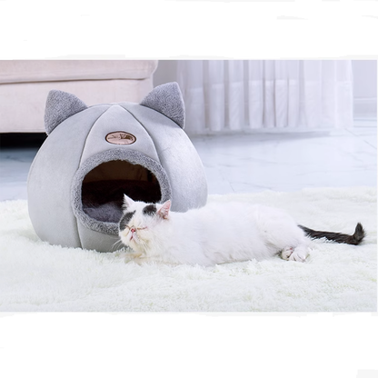 Funki Findz | Pet Beds | Cat Beds | Cozy Sweet Pink Cave House