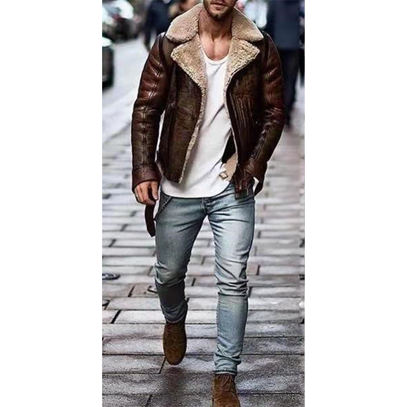 Funki Findz | Jackets | Men's Faux Fur, Faux Leather Jacket