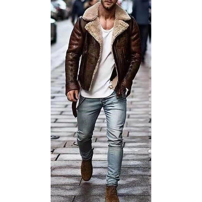 Funki Findz | Jackets | Men's Faux Fur, Faux Leather Jacket