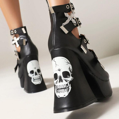 Funki Findz | Shoes | Women's Gothic Punk Mary Jane Platforms