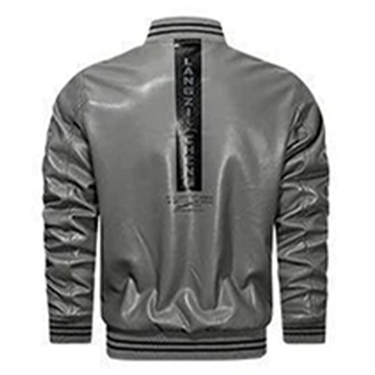 Funki Findz | Jackets | Men's Casual PU Leather Racer Jacket