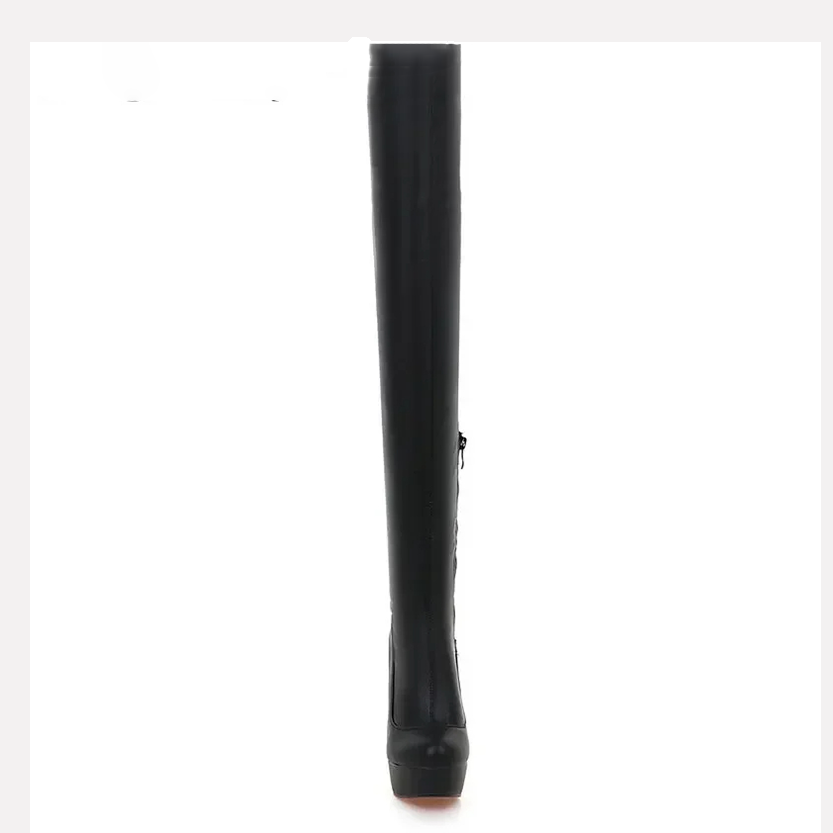 Funki Findz | Boots | Women's Thigh High Block Heel Boots