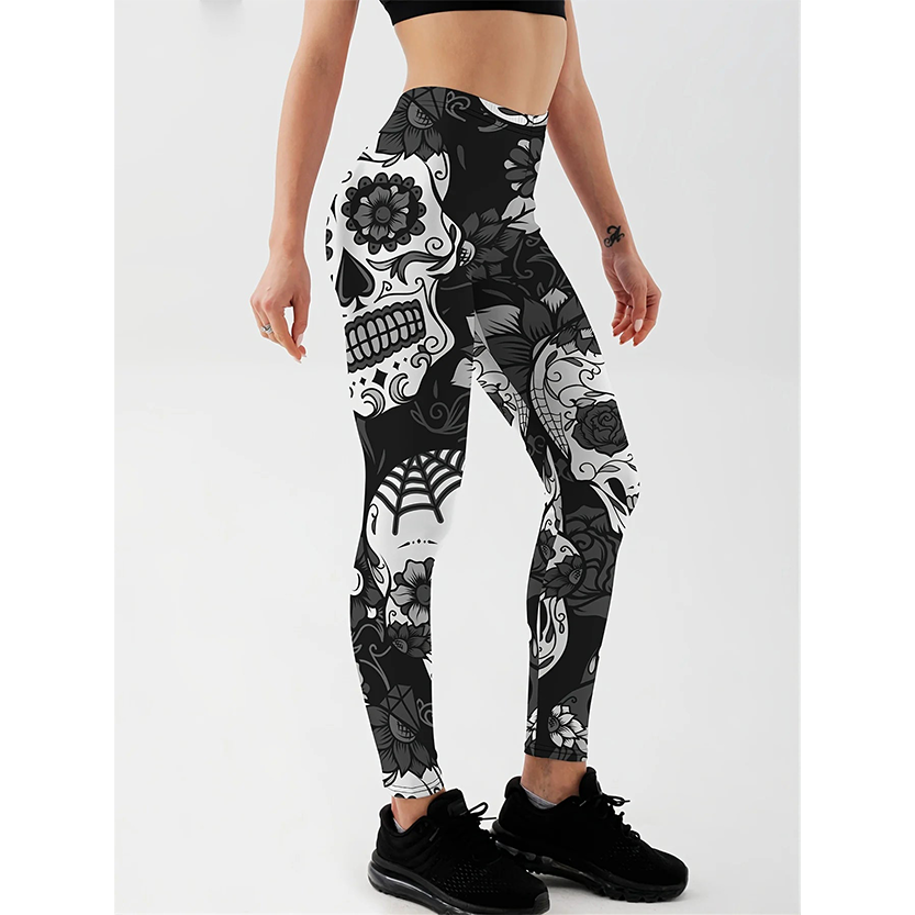 Funki Findz | Pants | Women's Yoga Pants Skull Print Leggings