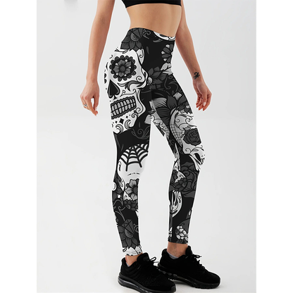 Funki Findz | Pants | Women's Yoga Pants Skull Print Leggings