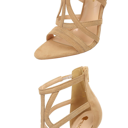 Funki Findz | Shoes | Women's Lattice High Heel Roman Sandals