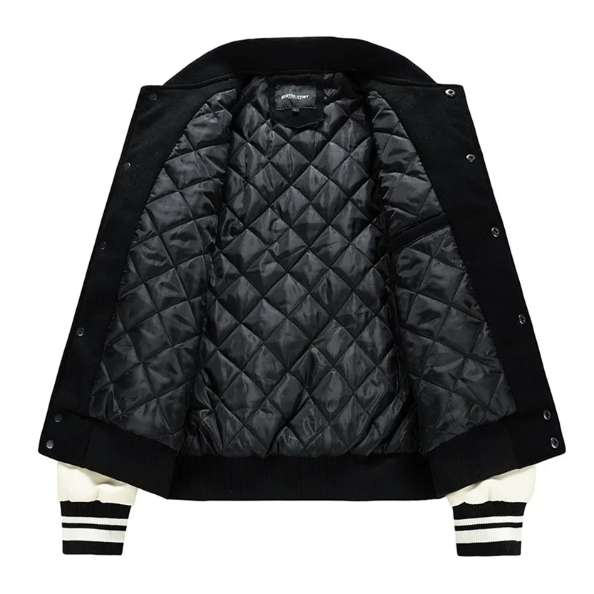 Funki Findz | Jackets | Men's Varsity Stand Collar Bomber Jacket