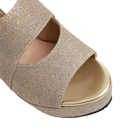 Funki Findz | Shoes | Women's Glitter Gladiator Platform Sandals