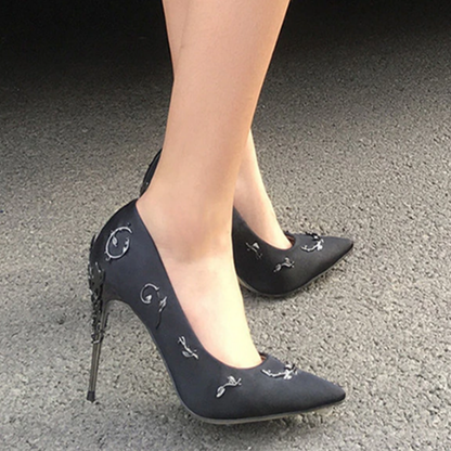 Funki Findz | Shoes | Women's Elegant Silk Formal Prom Stilettos