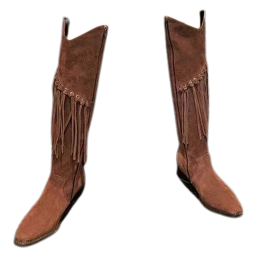Funki Findz | Boots | Women's Suede Leather Fringe Boots
