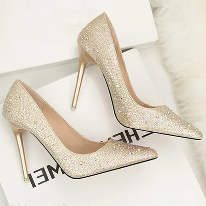Funki Findz | Shoes | Women's Rhinestone Sparkly Prom Shoes