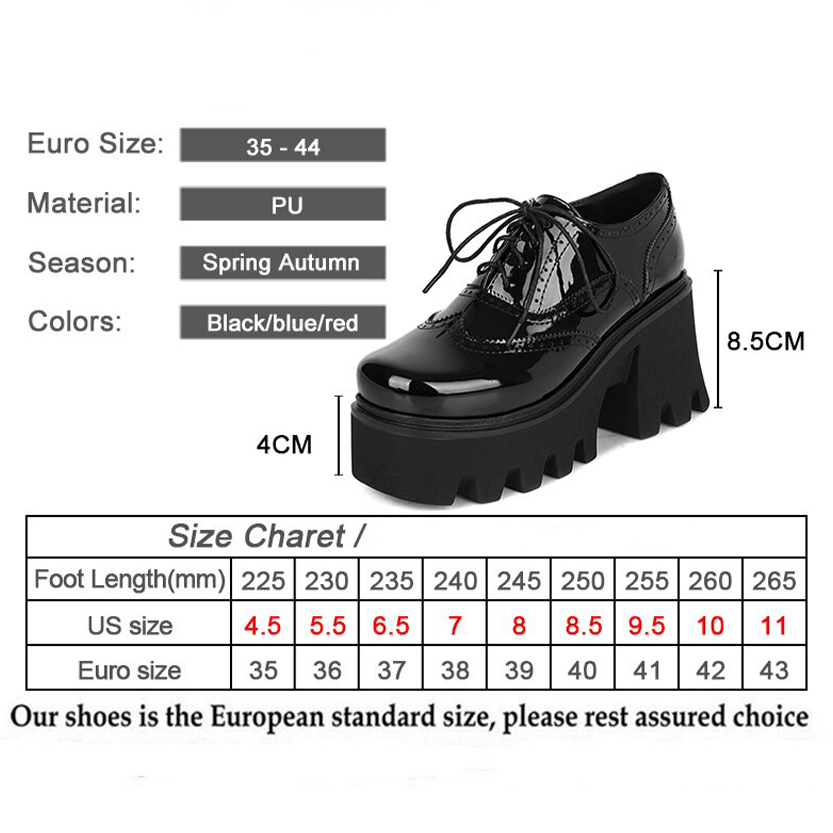 Funki Findz | Shoes | Women's British Walker Patent Platforms