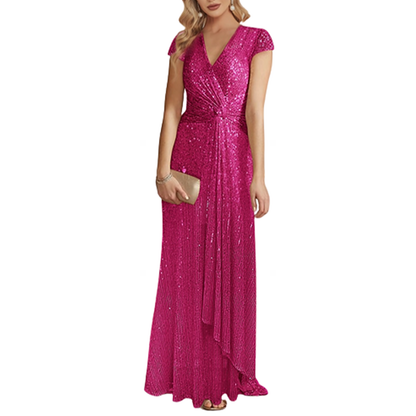 Funki Findz | Dresses | Women's Elegant Long Sequin Dress