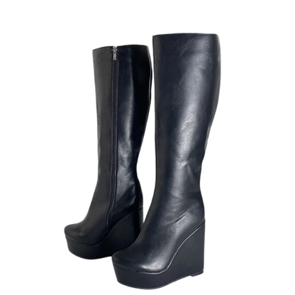 Funki Findz | Boots | Women's Super High Wedge Heeled Boots
