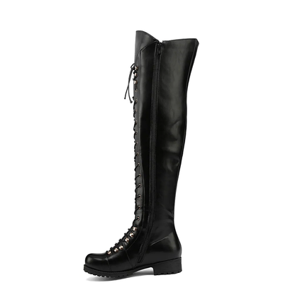 Funki Findz | Boots | Women's Leather Fleece Lace Up Boots
