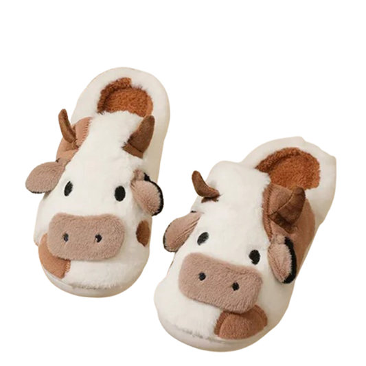 Funki Findz | Shoes | Women's Cute Soft Cow Slipper