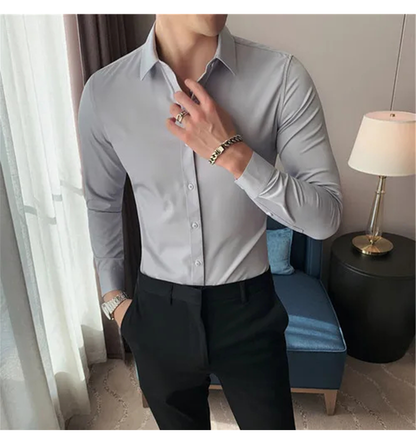 Funki Findz | Shirts | Men's Slim Fit British Style Dress Shirt 7XL