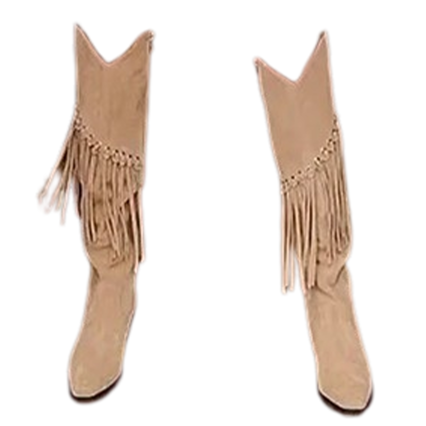 Funki Findz | Boots | Women's Suede Leather Fringe Boots