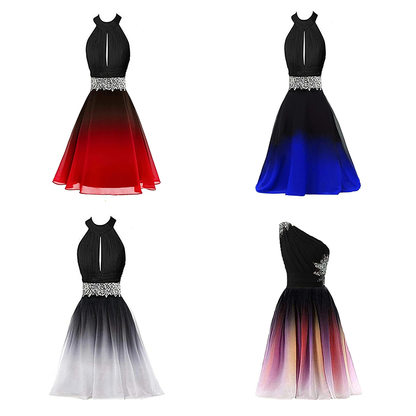 Funki Findz | Dresses | Women's Chiffon Short Cocktail Dress