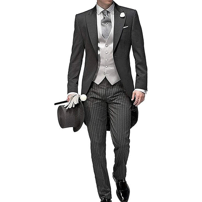 Funki Findz | Suits | Men's 3 Pcs Tailored Wedding Morning Suit