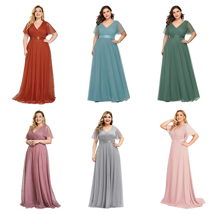 Funki Findz | Dresses | Women's Plus Size Long Evening Dress
